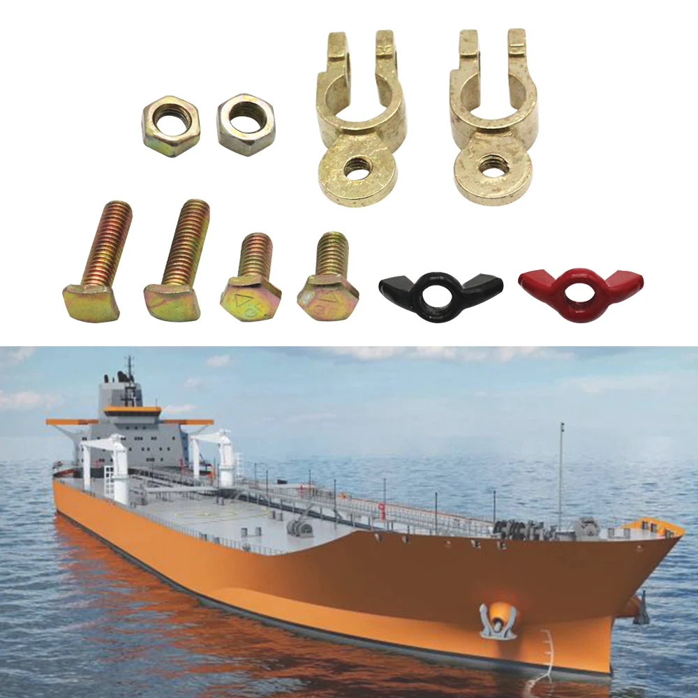 Positive Negative Battery Terminal With Vinyl Coated Wing Nuts For