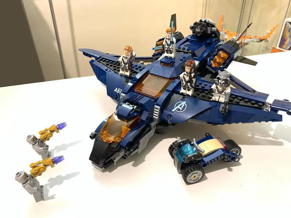 Avengers Ultimate Quinjet Compatible LegoINGly Marvel Avengers Endgame Super Heros Set Building Blocks Bricks Toys For Children