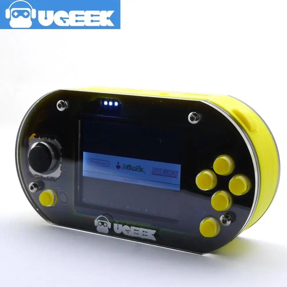 GameDucky | UGEEK игровой плеер | Raspberry Pi Zero/w | Портативный | Retropie | 18650battery | игровая консоль | игровая шляпа | 2,2 дюймовый экран 480*320