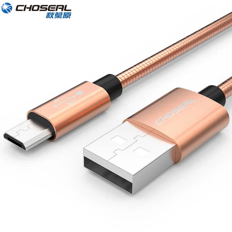 Высокоскоростной металлический кабель CHOSEAL с разъемами USB A и Micro 2 0 для