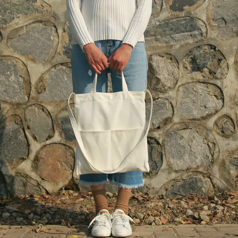 

Youda Korean Popular Handbags Solid Color Canvas Shoulder Bag Ladies Totes Fashion Style All-match Crossbody Bags
