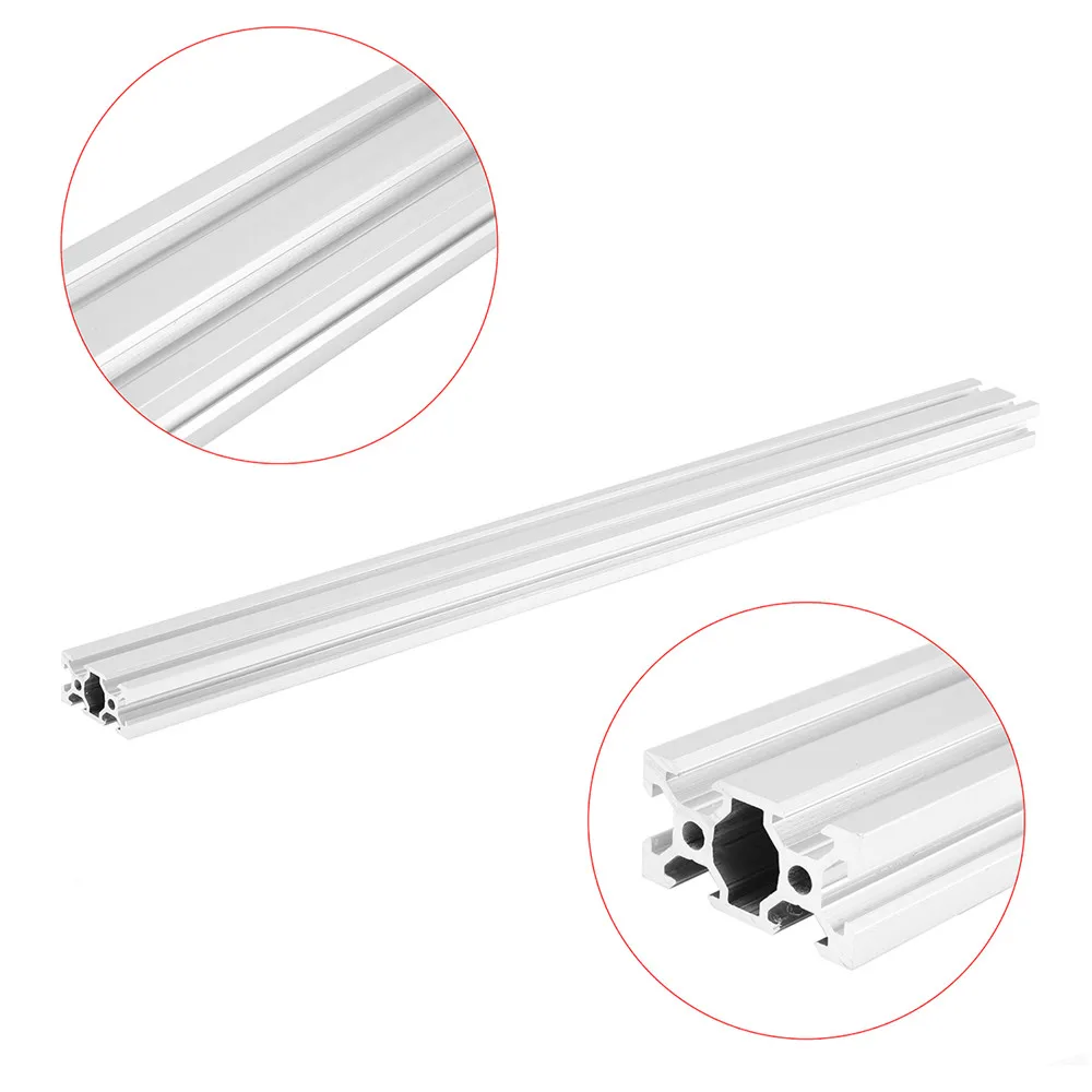 

100-1200mm Silver 2040 V-Slot Aluminum Profile Extrusion Frame For CNC Laser Engraving Machine 3D Printer Furniture Woodworking