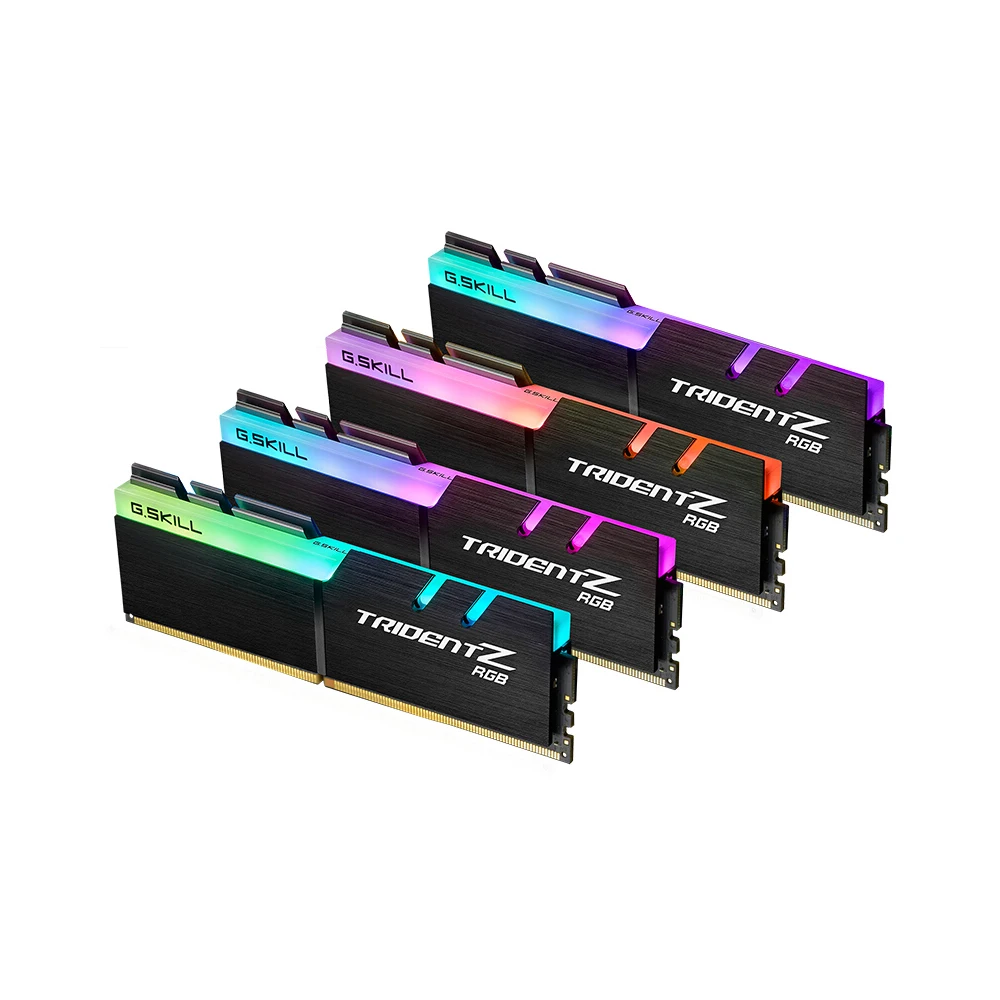 G. SKILL TridentZ RGB Серия 32 Гб(4x8 ГБ) DDR4 3200 МГц F4-3200C16Q-32GTZR ОЗУ для ПК настольный компьютер DDR4 память 16-18-18-38