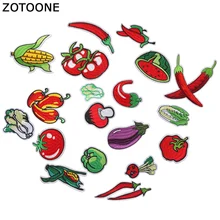 ZOTOONE Ferro su Toppe E Stemmi per Abbigliamento Applique Ananas Anguria Chili di Frutta e Verdura di Zona Del Ricamo per il Vestito T-Shirt