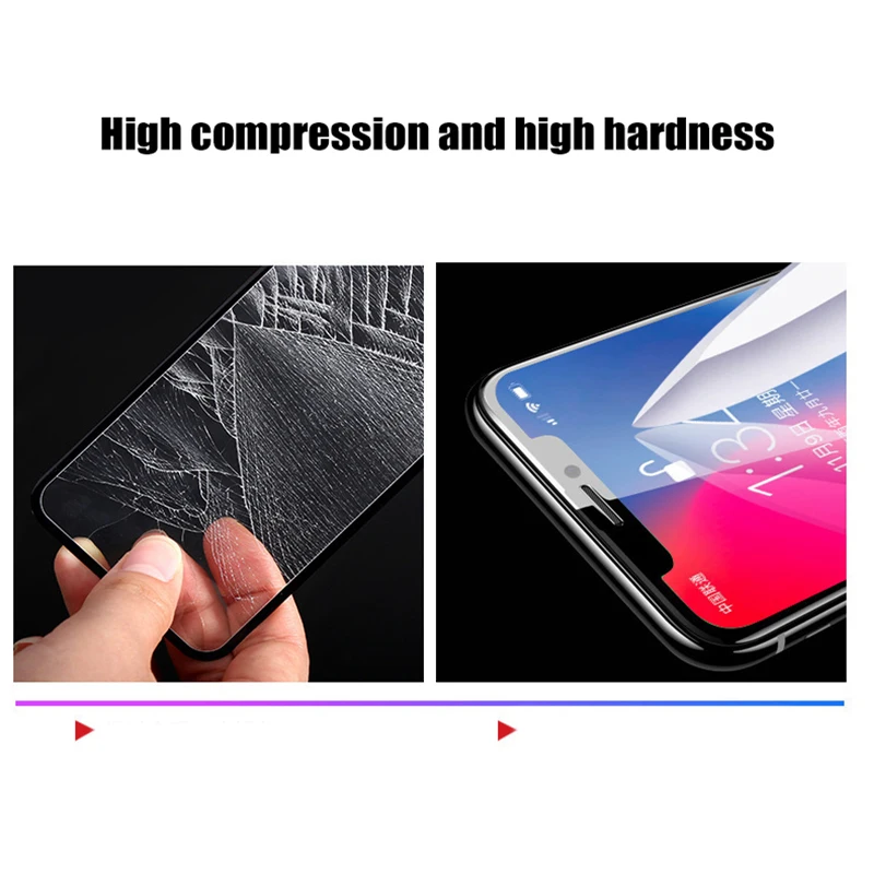 10D стекло на i phone 8 7 6 6s plus Защитное стекло для Apple IPhone X xr xs max Защитная пленка для экрана чехол на iPhone 10R 10 S 10