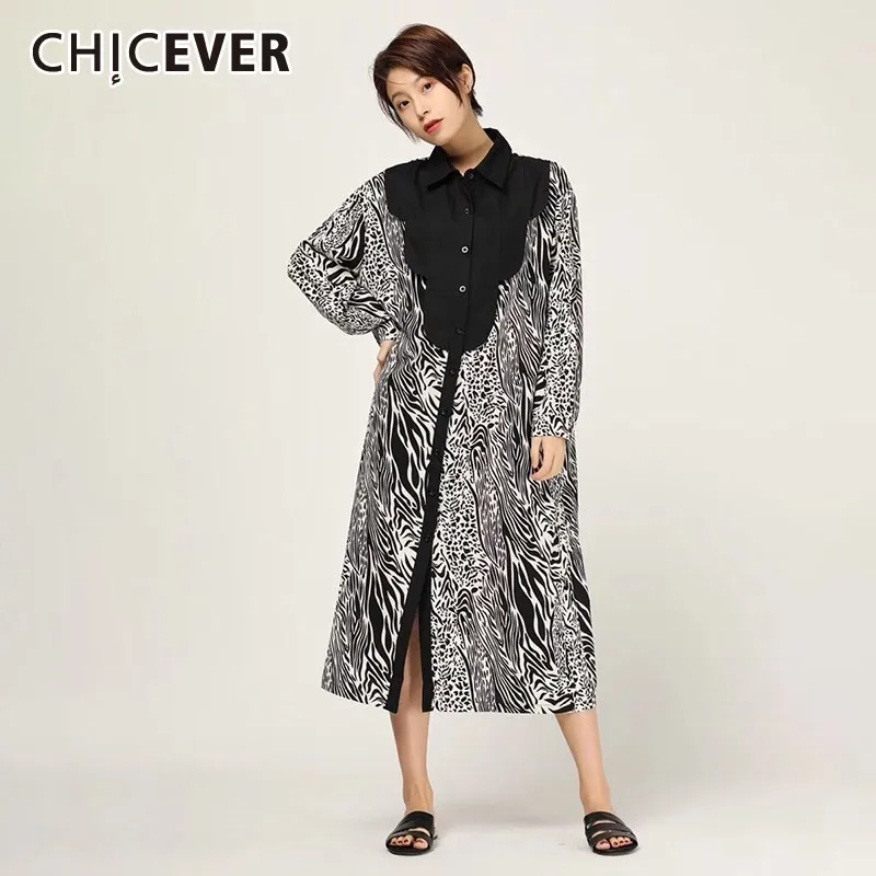 CHICEVER/весеннее винтажное платье с цветным принтом женское квадратным вырезом