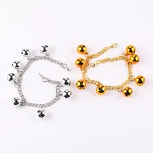 Супер звонкие детские танцевальные колокольчики, смелые браслеты-цепочки, колокольчики, золото и Серебряные Колокольчики