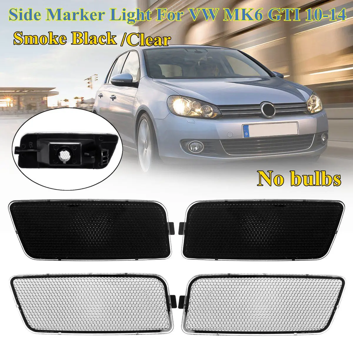 For Vw Mk6 Gti 2010 2011 2012 2013 2014 1 Pair Car Side Marker Lights