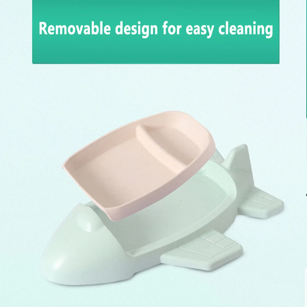 Baby Dishes Food Container Bamboo Fiber Bowl Baby Tableware Dinnerware Toddler Kids Feeding Cartoon Dinner Bowls Can Custom LOGO