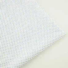 Новые поступления Текстиль для дома Вышивание хлопок Ткань маленький синий горошек Дизайн ткань Куклы плотная telas Tecido ткани Лоскутные Craft