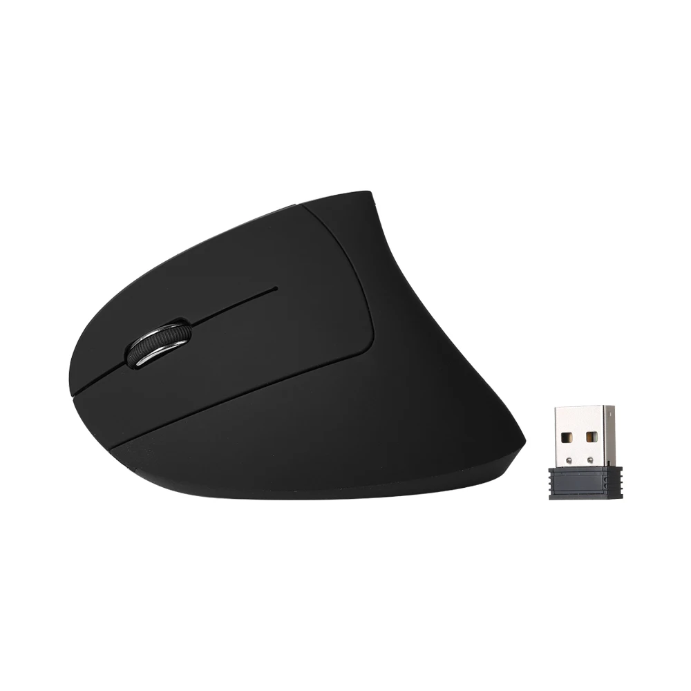 2.4G Wireless Vertical Mouse Left Hand USB Ergonomic Optical Mouse