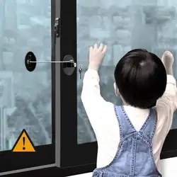 Замок для безопасности ребенка окна дверной ограничитель безопасности кабель ограничитель блокировки с Нержавеющая сталь цилиндр для