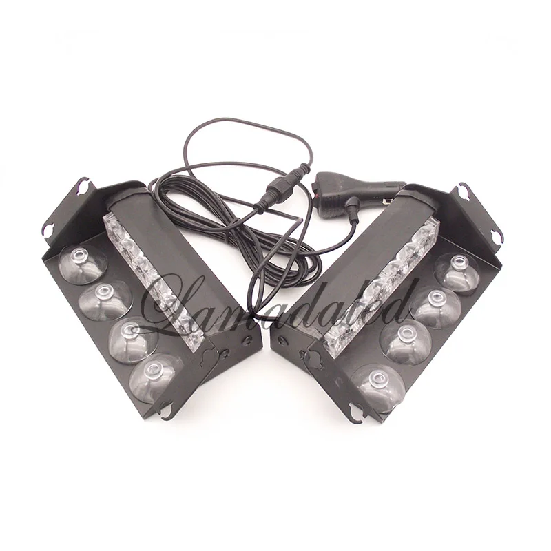 Стробоскоп с 6 светодиодами 2 шт. для лобового стекла автомобиля|police strobe|led policepolice