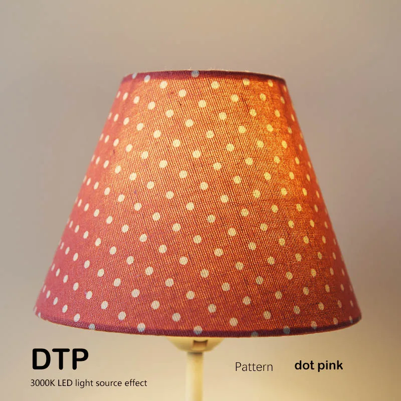 E27 Lamp shade Spotted pattern Textile Fabrics Fashionable Decorative E26 table lamp shade pendant lamp cover DsQi