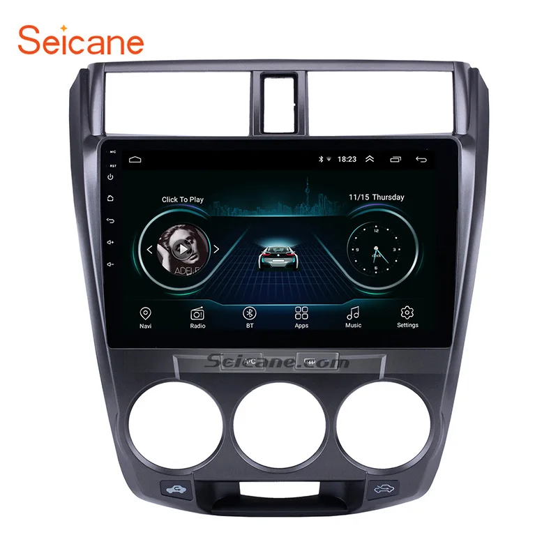 

Seicane Android 8.1 2DIN 10.1" Car Auto Radio GPS Navigation FM WIFI for 2011-2015 2016 Honda CITY support WIFI-OBD2 TPMS