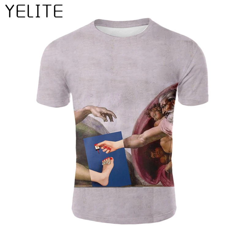 YELITE 2019 футболка греческая мифологическая Мужская 3D Футболка модная новинка