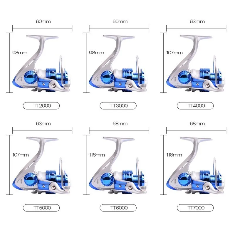 Mavllos, дешевая рыболовная спиннинговая Катушка 2000, 3000, 6000, Макс., тянущаяся, 10 кг, металлическая шестерня, пресноводная, карповая, для серфинга, морская, спиннинговая, рыболовная катушка