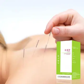 

500pcs/Box Acupuncture Needle Disposable Needle No Bacteria Massage Practice Needles with Medical Tube Facial Care Tools