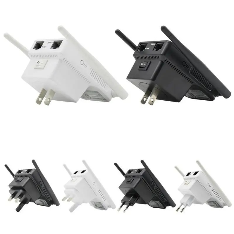 

WN532 WIFI Repeater Dual Port Dual Antennas 300M Wireless WIFI Repeater AP Router Signal Amplifier Booster Range Extender