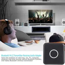 2 в 1 Bluetooth передатчик и приемник 3,5 мм Беспроводная стерео Музыка Аудио кабель аппаратный ключ Bluetooth V4.2 адаптер для ТВ DVD Mp3 ПК