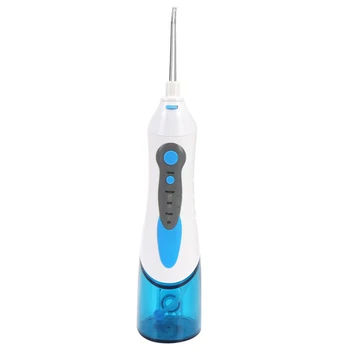 

Cordless Oral Irrigator Portable Rechargeable Tooth Cleaner Whitening With 3 Modes Water Jet Tips, Travel And Home Use