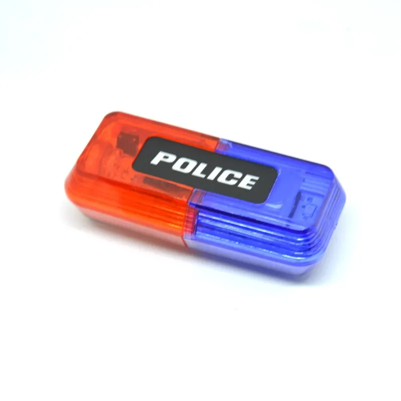 Public Security Personnel Shoulder Warning Lamp with Police Alarm Sign & Panic LED Light Lamp Built in Battery for Night Use