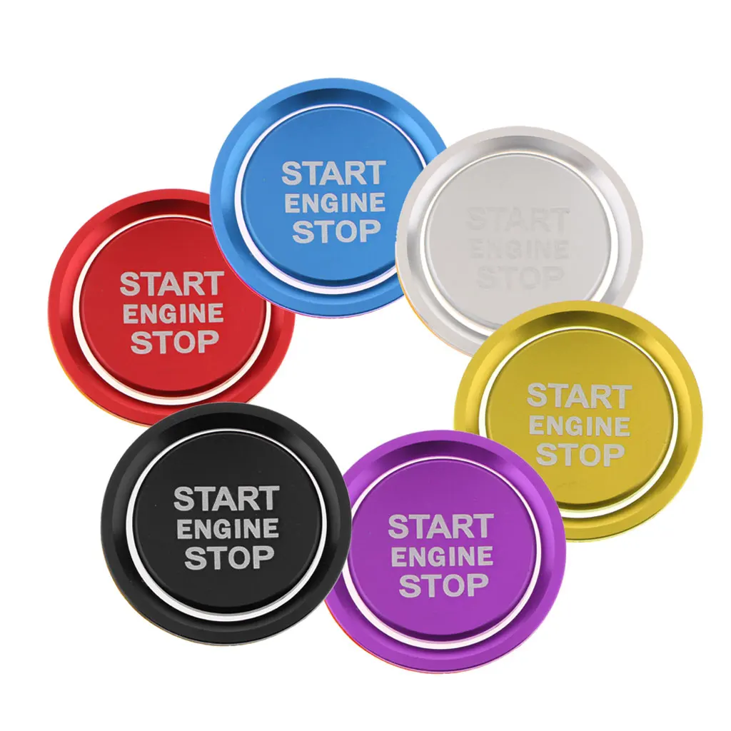 

Car Engine Push Start Stop Button Cover Cap Trim Ignition Starter Switch Button knob Sticker Audi A4 A5 B9 2017 2018 Decoration