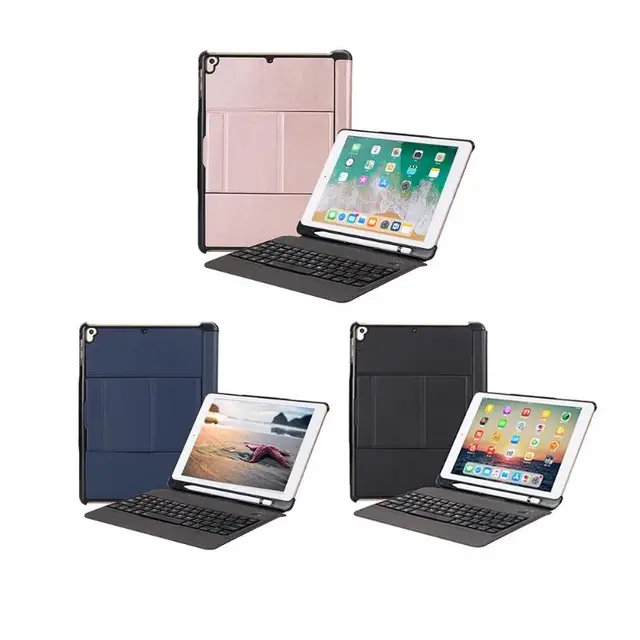 Cheap VODOOL Wireless Bluetooth Keyboard with Backlit Ultra Thin Protective Keyboard Case Tablet Cover for iPad Air 1/2/Pro 9.7 Parts