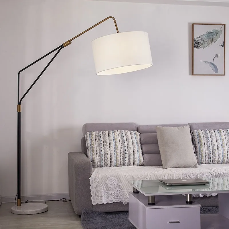 Nordic LED Marble Floor Lamps Bedroom Living Room Restaurant Lighting Decor Floor Lights Bedside Standing Lights Standing Lamps