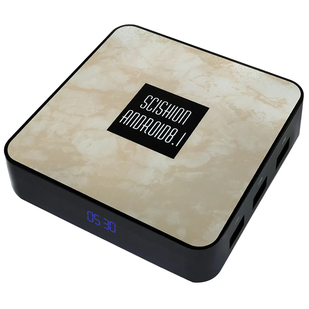 SCISHION RX4B Android 8 1 ТВ Box Rockchip 3328 4 ГБ Оперативная память 32 Встроенная 2.4g WiFi 100 Мбит/с BT4.0