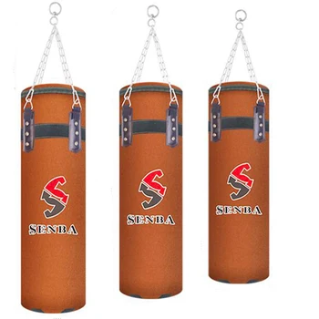

80/90/100/120 cm PU Sandbag High Quality Punching Bag Kicking Train Sand Pear Bag Leather Suede Boxing Bag Indoor Sport Earthbag