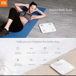 Ультратонкий Xiaomi Smart Bluetooth светодиодный дисплей напольные весы 5-150 кг вес 304L корпус из нержавеющей стали Дата весы приложение монитор