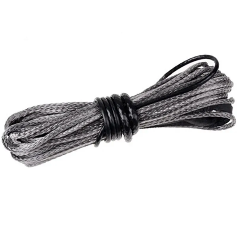 4.8mm/6mm x 15 m حبل نايلون الاصطناعية ونش سحب كابل مع غمد fo SUV الطرق الوعرة حبل رفع حبل اصطناعي