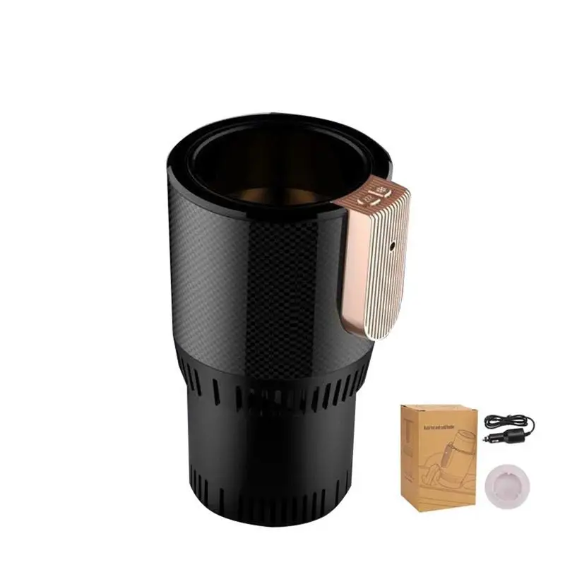

12V Smart Car Heating Cup Cooler Warmer Cup Holder Electric Smart One-button Refrigeration Heating Container