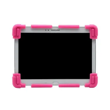 

VNSTRIP Universal Soft silicon protective case for Tablet PC Antishock Easy holder Stand for iPad Android Kids Samsung Tab