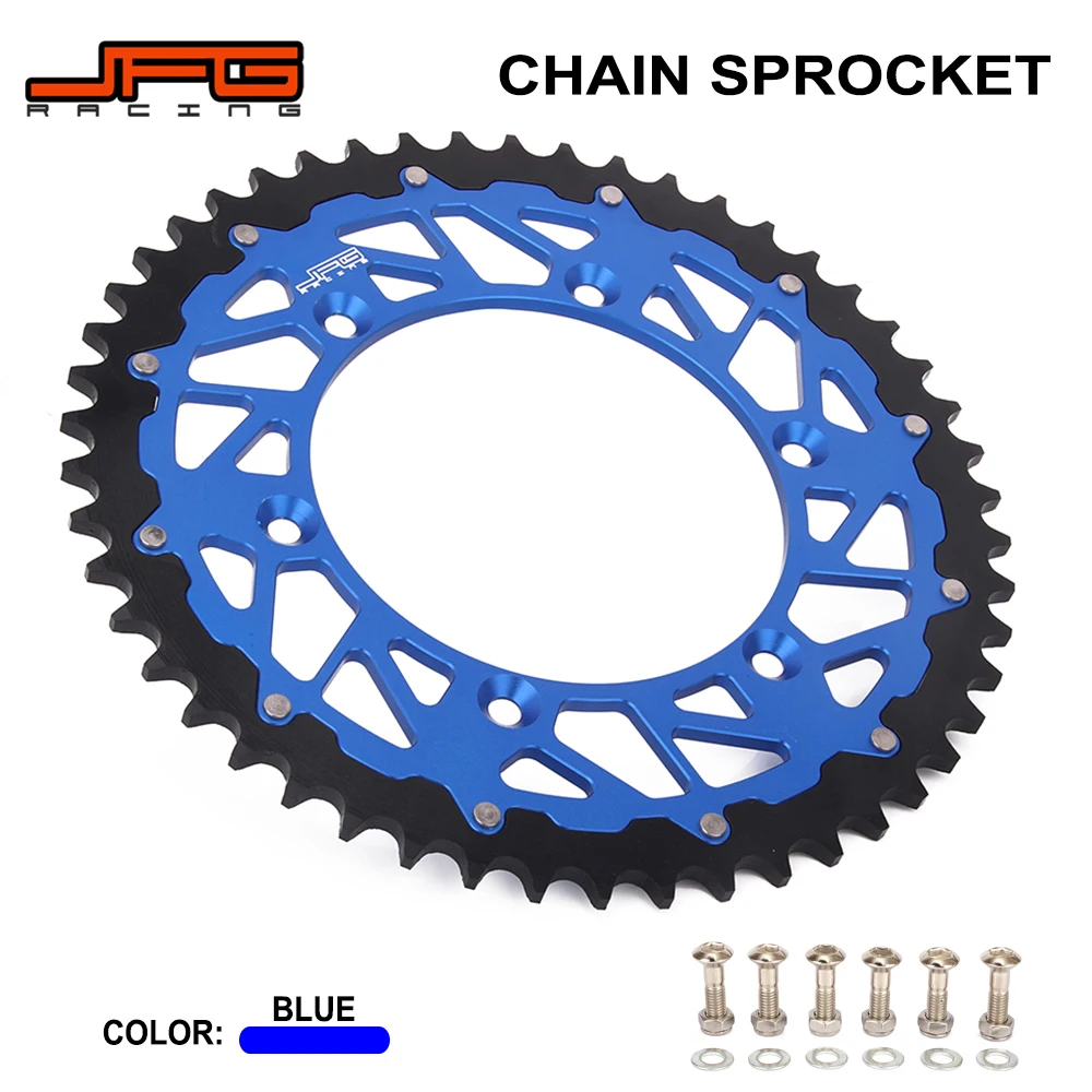 Задняя звездочка цепи для мотоцикла сталь алюминий 48 49 50 51 T YAMAHA YZ125 YZ250 WR250F YZ250F WR426F