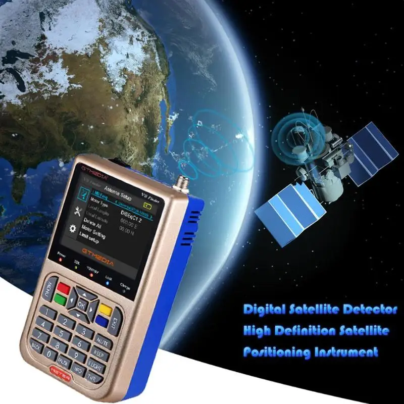

GTMEDIA V8 Finder Satellite Finder DVB-S2/S2X Digital High Definition Sat Finder DVB S2 HD 1080P Satellite Meter Satfinder