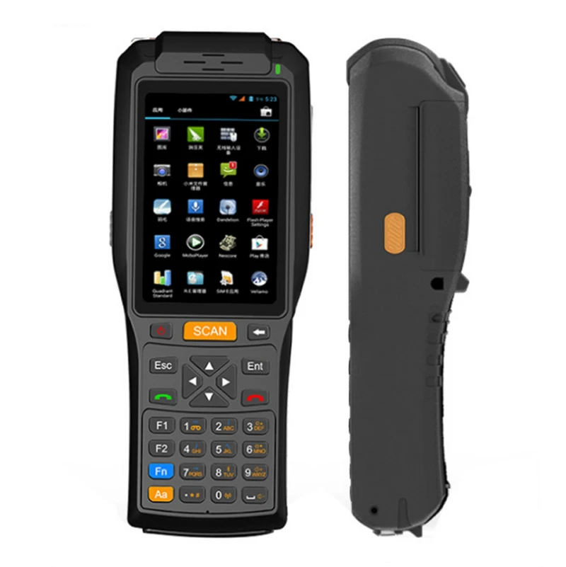 PDA3506 الروبوت 5.1OS طابعة ساعي PDA مع 4G Wifi NFC BT 3G سيم بطاقة RFID قارئ الباركود ماسحة