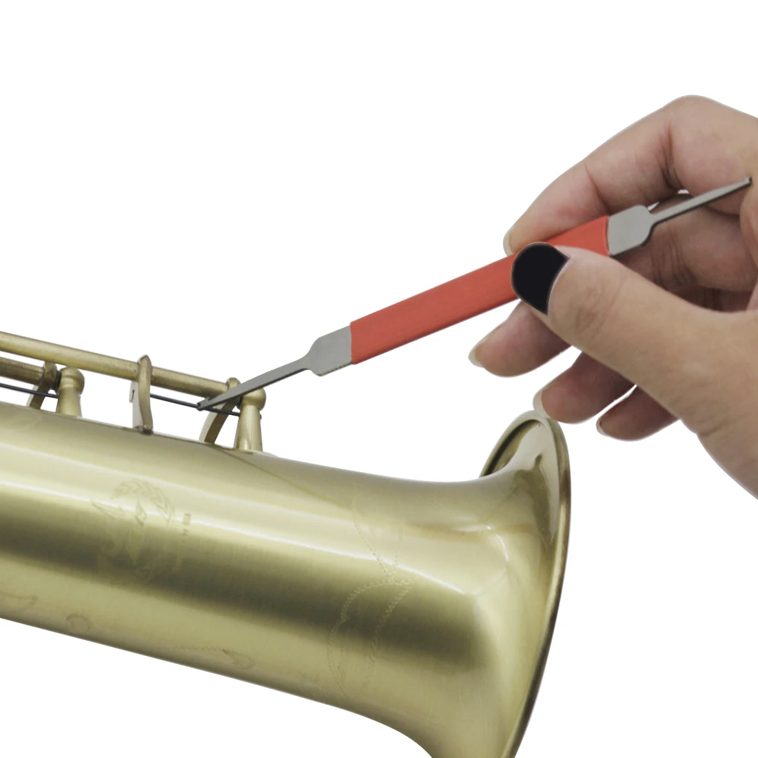 Repair Tool Hook пружинная игла многоцелевой двуглавый из нержавеющей стали для саксофона флейты кларнет oboe Bassoon Piston