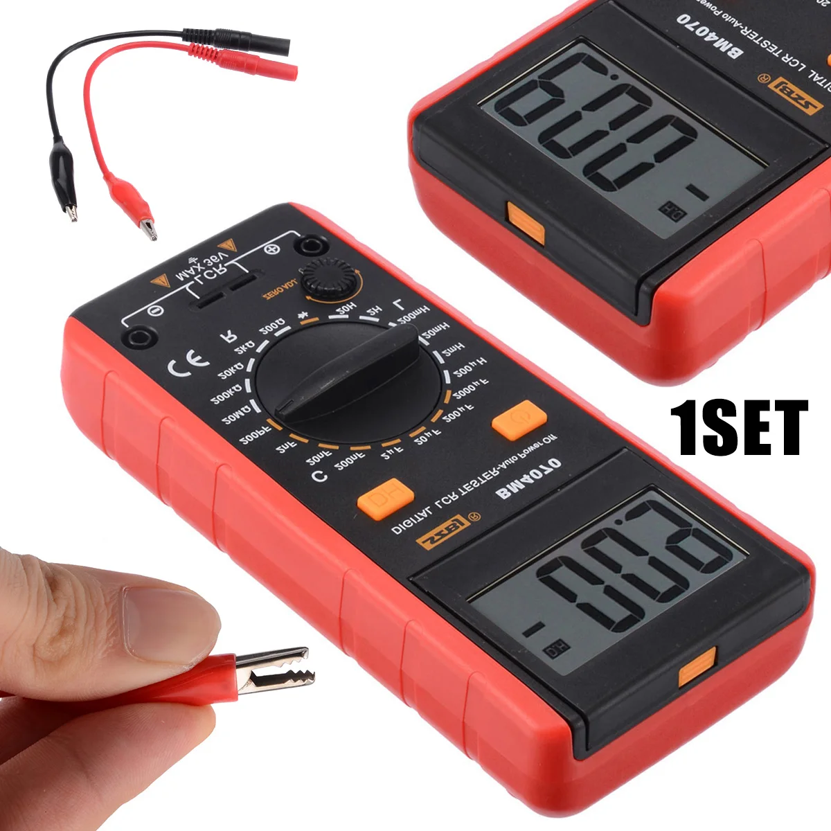 

BM4070 LCR Meter Digital Multimeter Inductance Capacitance Resistance Tester Musuring Tools With Crocodile Clip