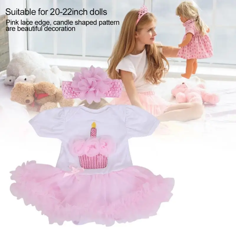 

Baby Kids Simulation Doll Lovely Dress Clothes Accessories for 20-22inch Dolls Baby Reborn Clothes Fashion Children Girls Gifts