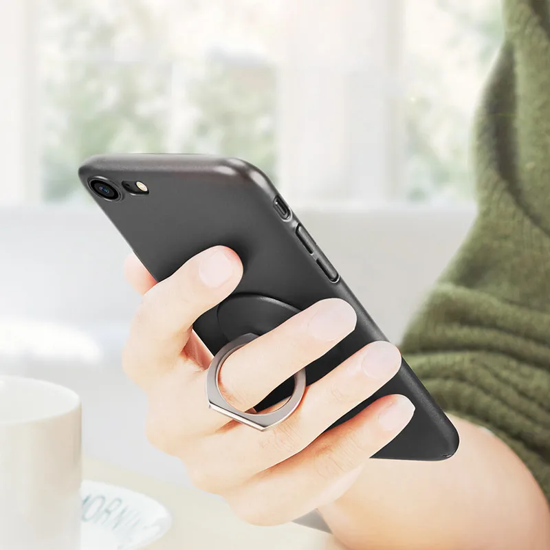 Fashion Universal 360 Degree Finger Ring Mobile Phone Grip Stand Holder For iPhone Xs Max 7 8 Samsung xiaomi tablet Metal Phone