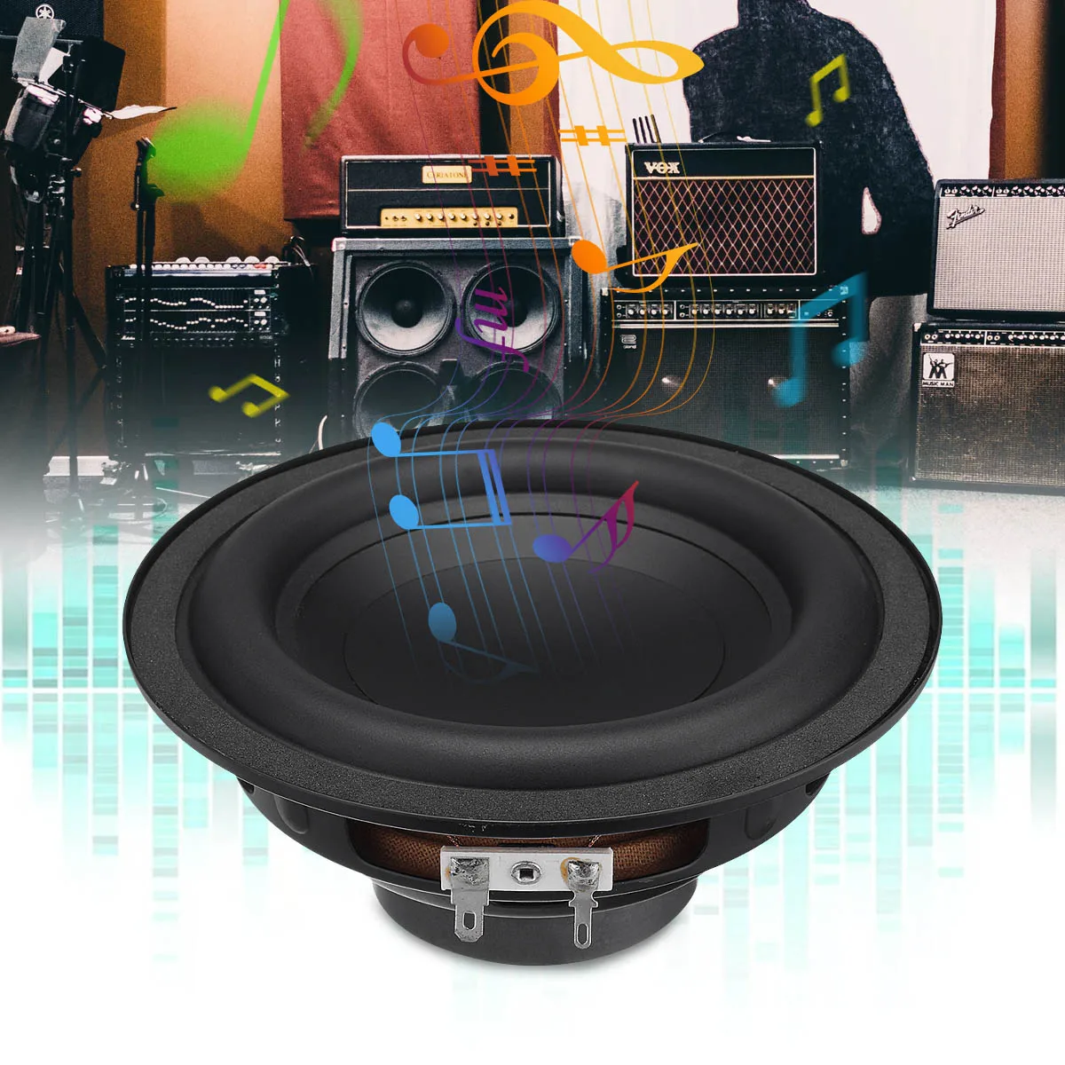 preço 1 pcs 50 w 6 polegada DIY Caixa de Som do Altifalante Subwoofer Estéreo Forte Baixo Altofalante Do Carro Trompete Chifre Voz Clara barco Falante Amplificar