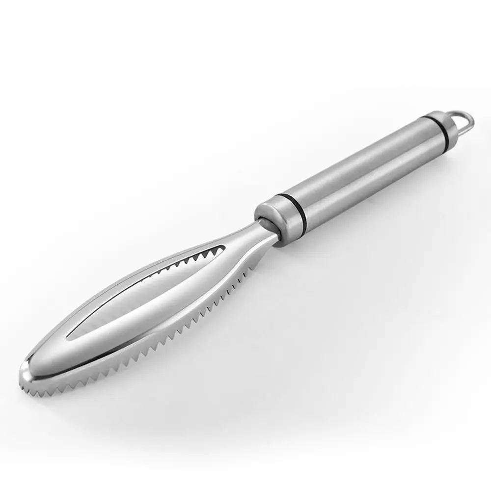 

Stainless Steel Fish Scale Shaver Cleaning Fish Skin Scales Brush Scaler Remover Fishing Knife Tools