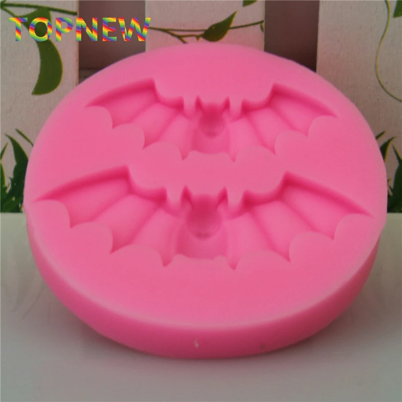 Летучие мыши Хэллоуин силиконовые формы Hallowmas помадка торт украшения Sugarcraft еда