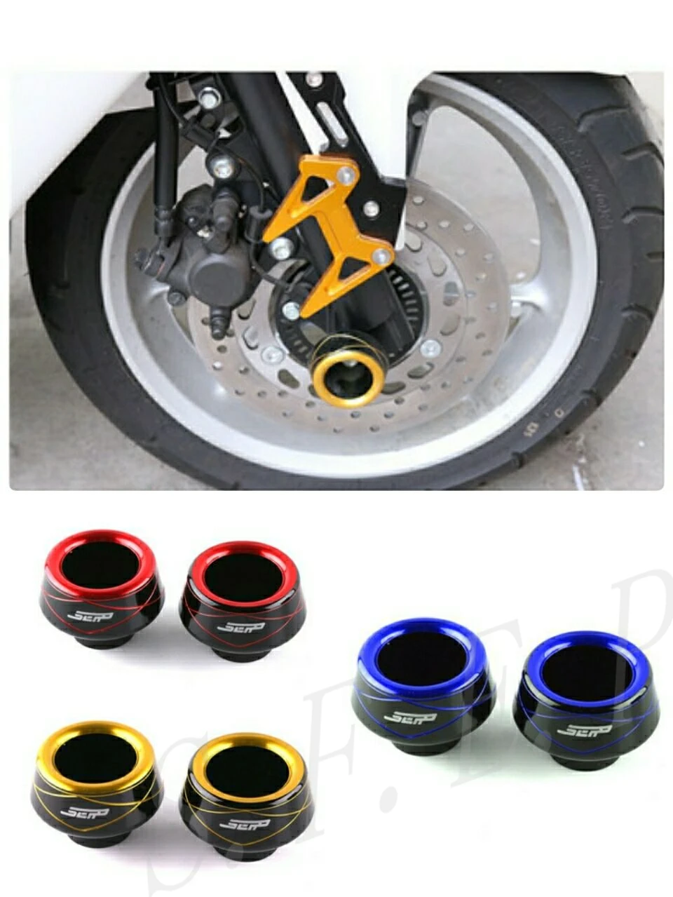 

Universal Motorcycle CNC Front Fork Wheel Fall Protection Frame Slider Anti Crash Protector For Yamaha TMAX530 TMAX500 XMAX300