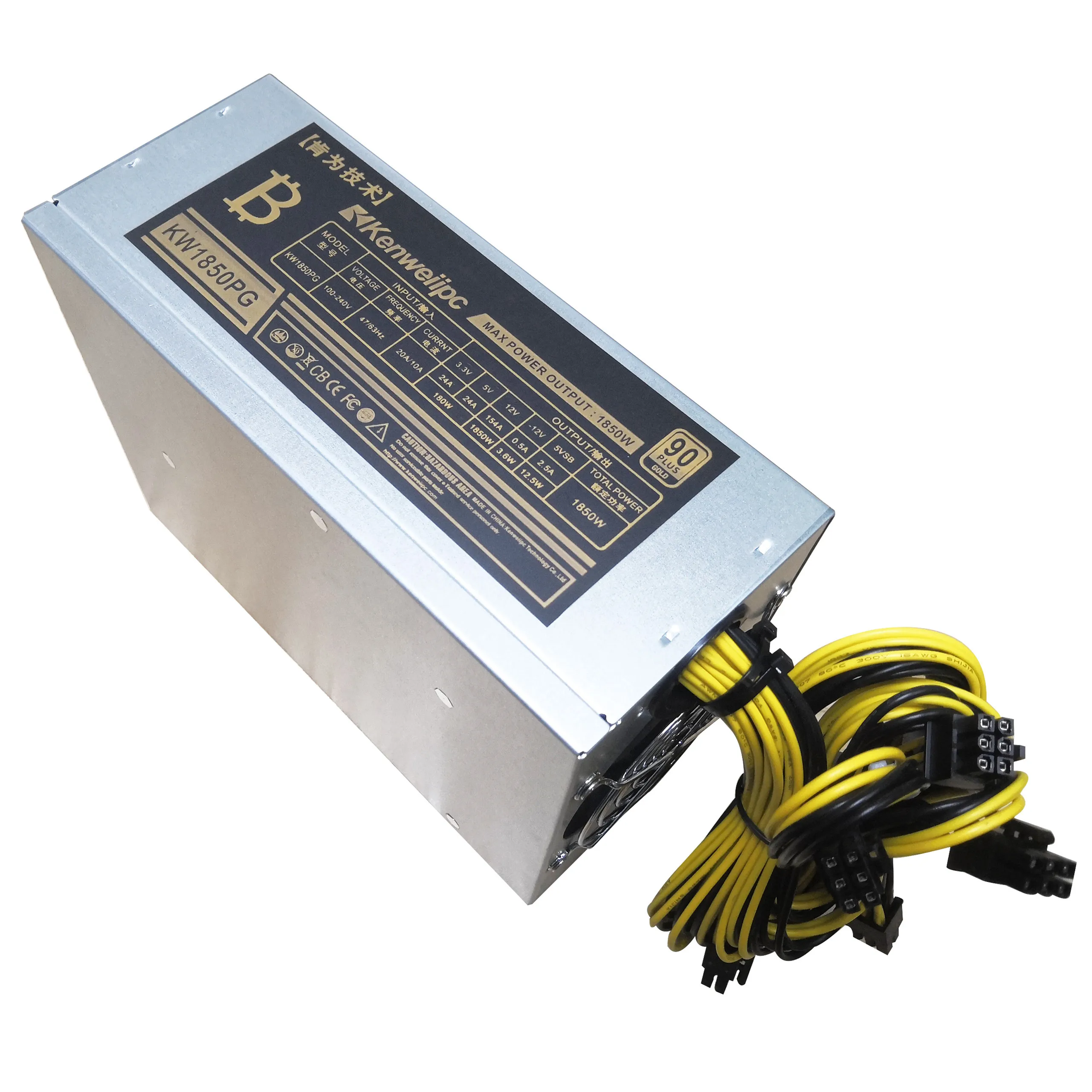 Высокоэффективный блок питания 1800 Вт 6PIN * 10 с поддержкой antminer S9 T9 A7 D3 L3 BTC для