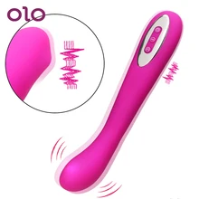 OLO 12 Speed Dildo Vibrator Clitoris Stimulator Climax Massager Unique G-spot Design Female Masturbator Sex Toys For Women