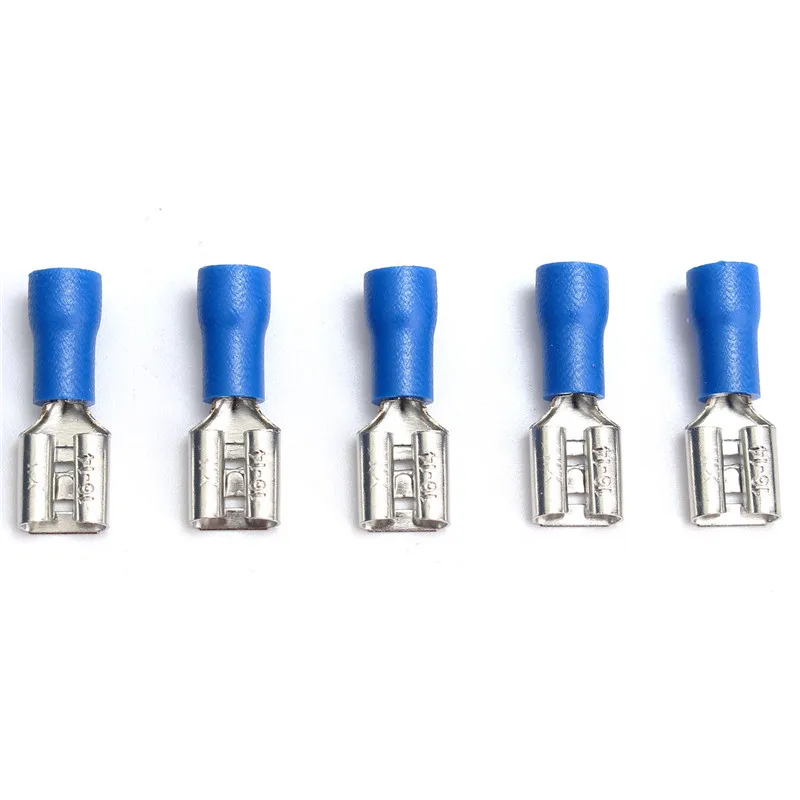 

20Pcs Female Spade Crimp Terminals Electrical Insulating Sleeve Wire Wrap Connector For 16-14AWG Cable Wire
