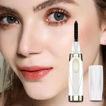 

Mini Electric Heated Eyelash Curler USB Rechargeable Long Lasting Curled Portable Electric Makeup Eye Lashes Brush
